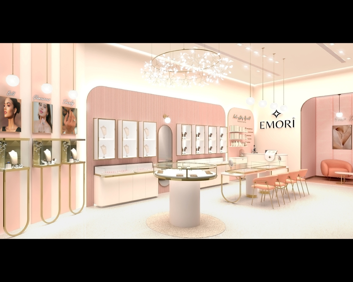 Retail Design of Emori- Lab grown diamond store by Shop Pros